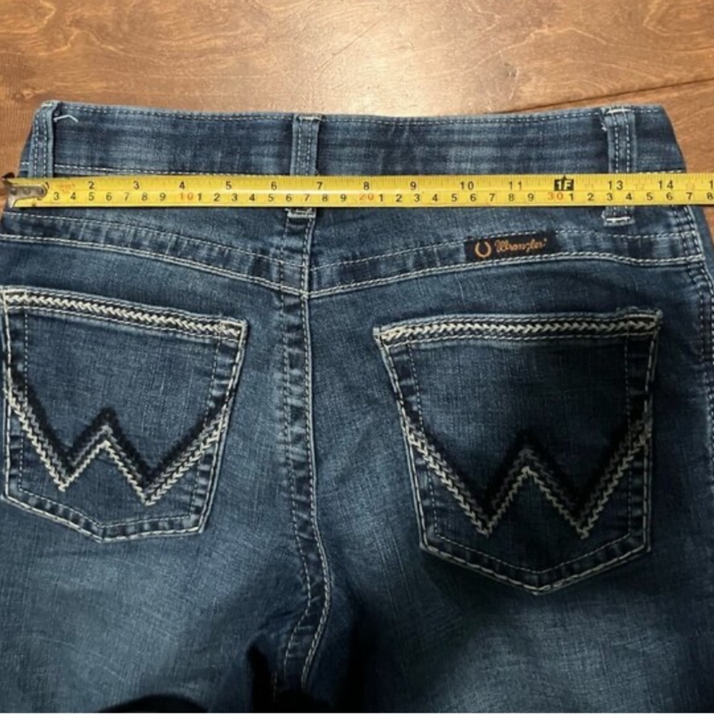 Wrangler Willow Women's Flare Jeans in Deep Blue - Picture 5 of 6